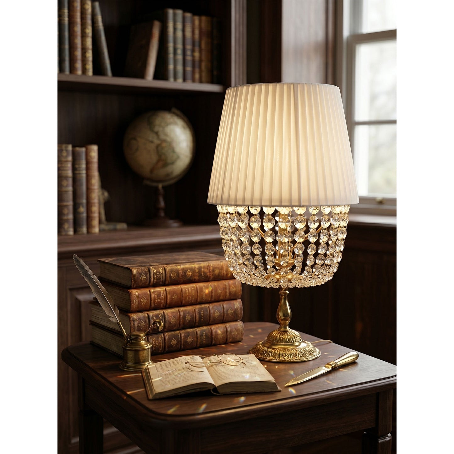 Adelia Crystal Table Lamp