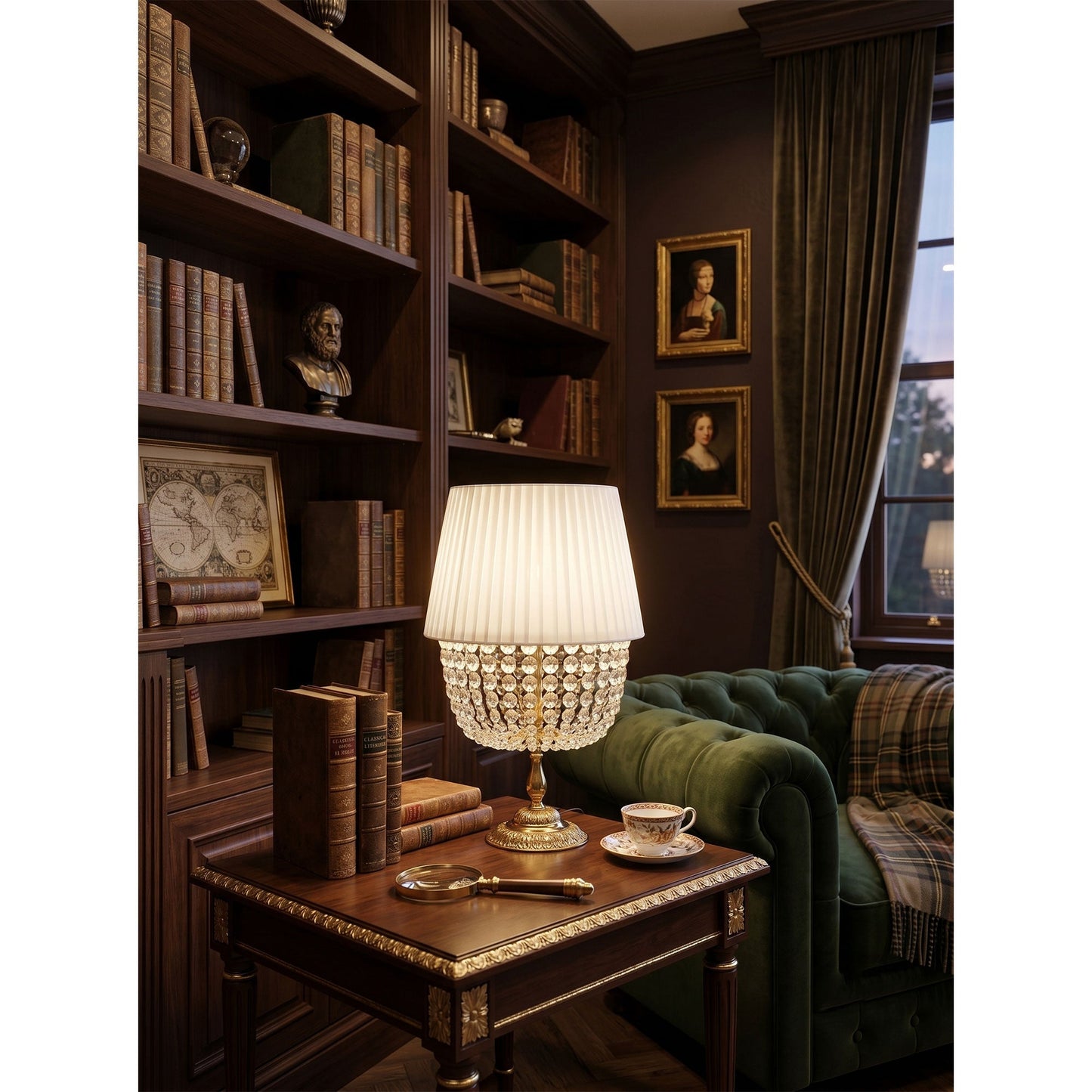 Adelia Crystal Table Lamp