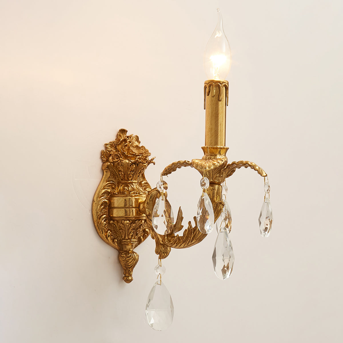 Adriana Brass Wall Lamp