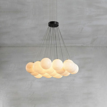 Alabaster Lunar Chandelier