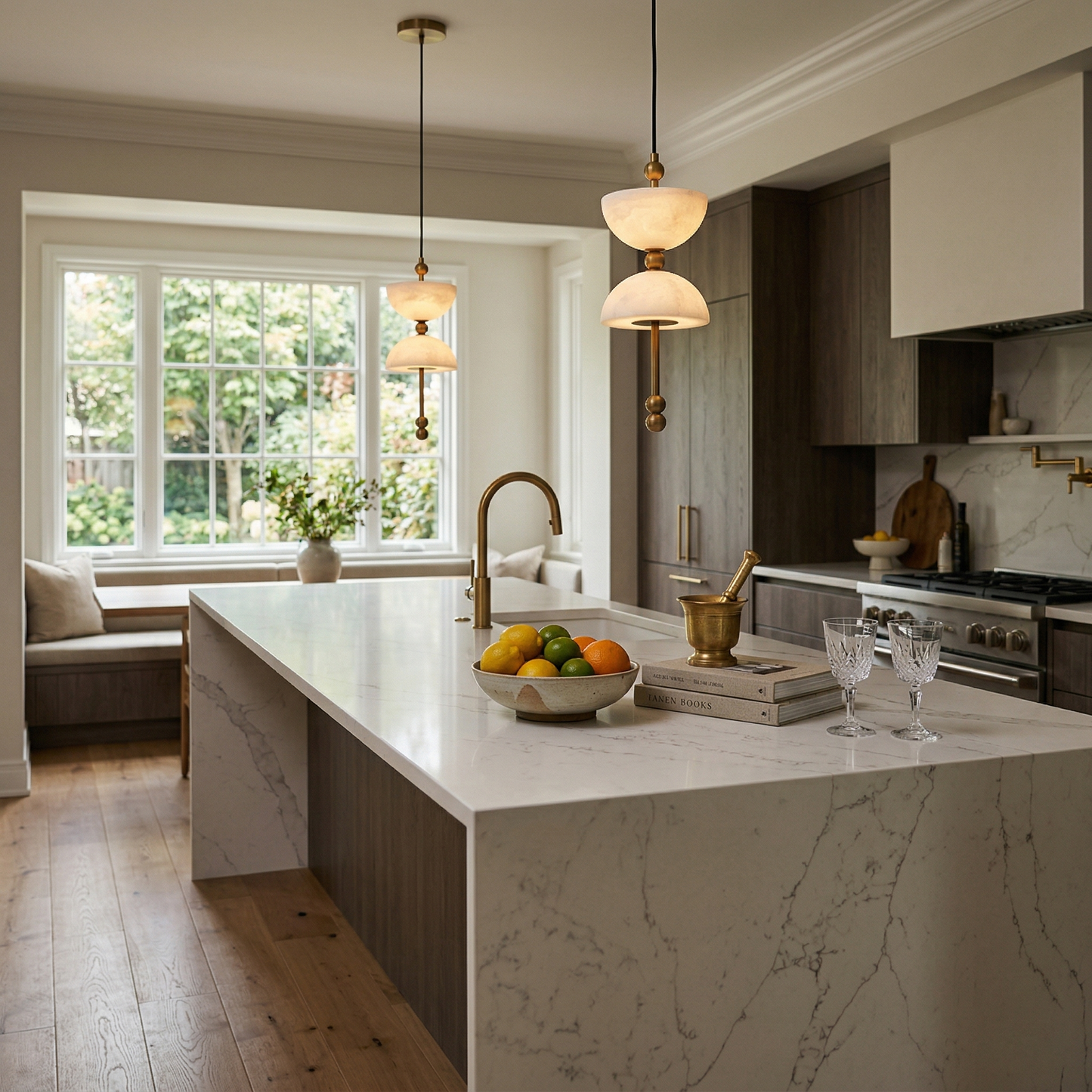 Lyra Alabaster Pendant Lamp