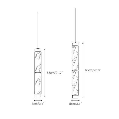 Alabaster Strip Alabaster Pendant Light