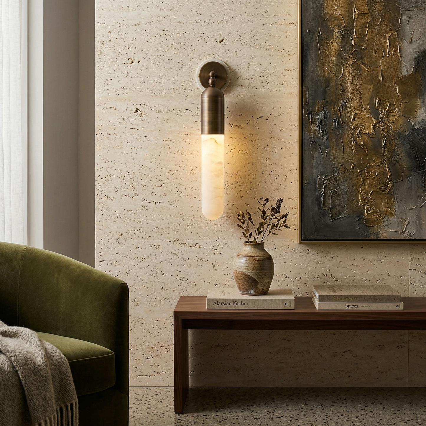 Selene Alabaster Wall Lamp