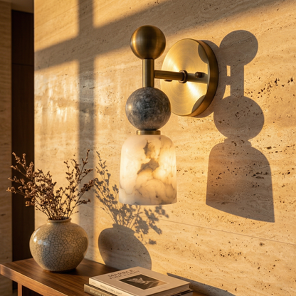 Flume Alabaster Wall Lamp