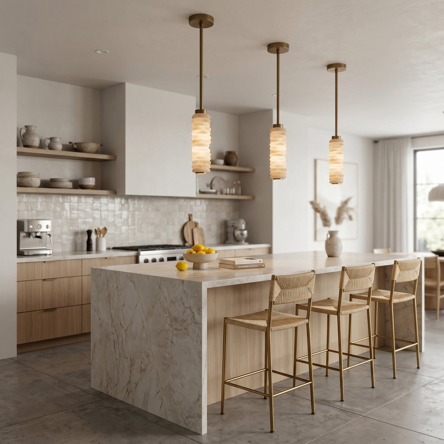 Payson Alabaster Pendant Lamp