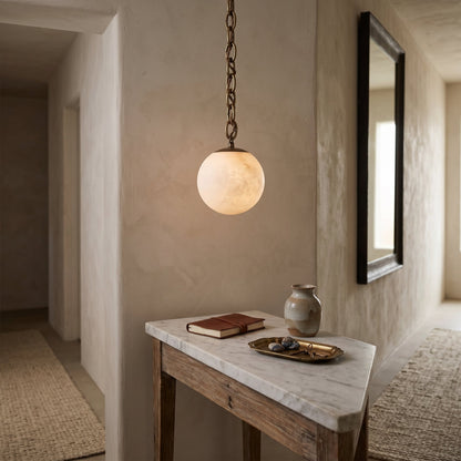 Alabaster Swag Pendant Lamp