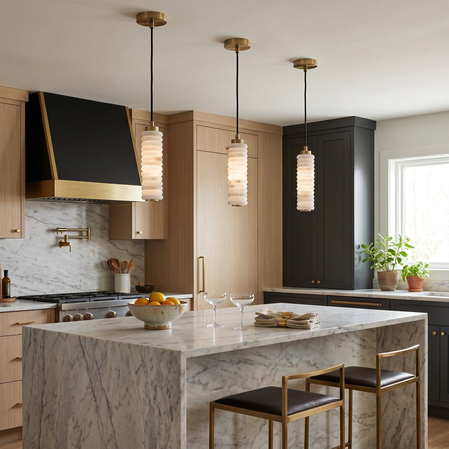 Payson Alabaster Pendant Lamp