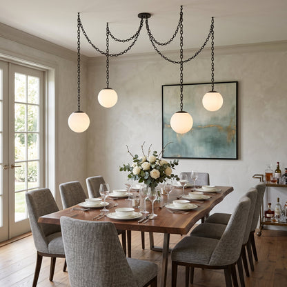 Alabaster Swag Pendant Lamp