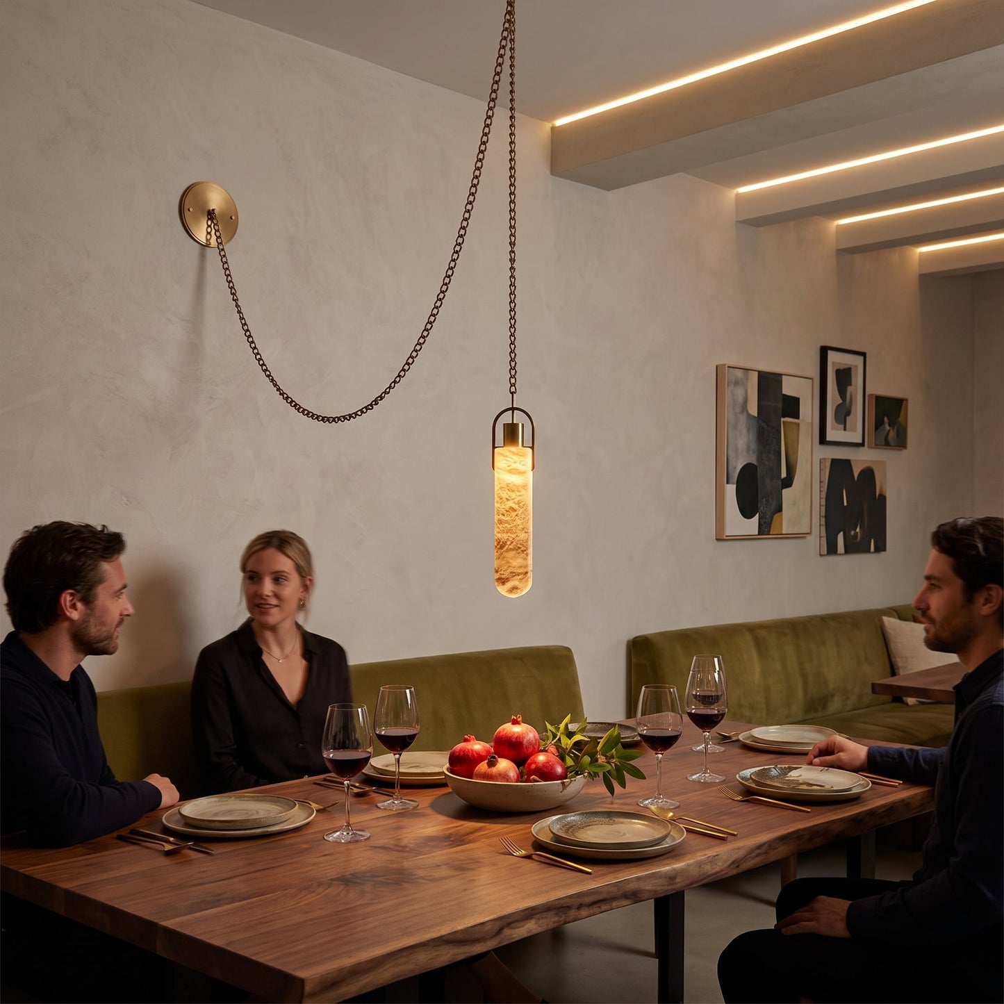 Flint Alabaster Pendant Lamp