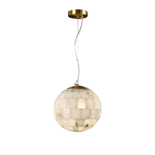 Alabaster Ball Alabaster Pendant Light