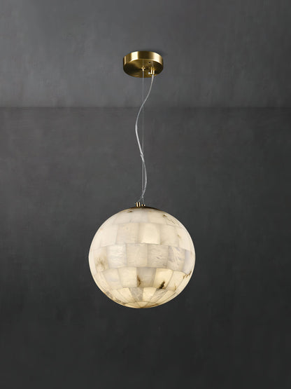 Alabaster Ball Alabaster Pendant Light