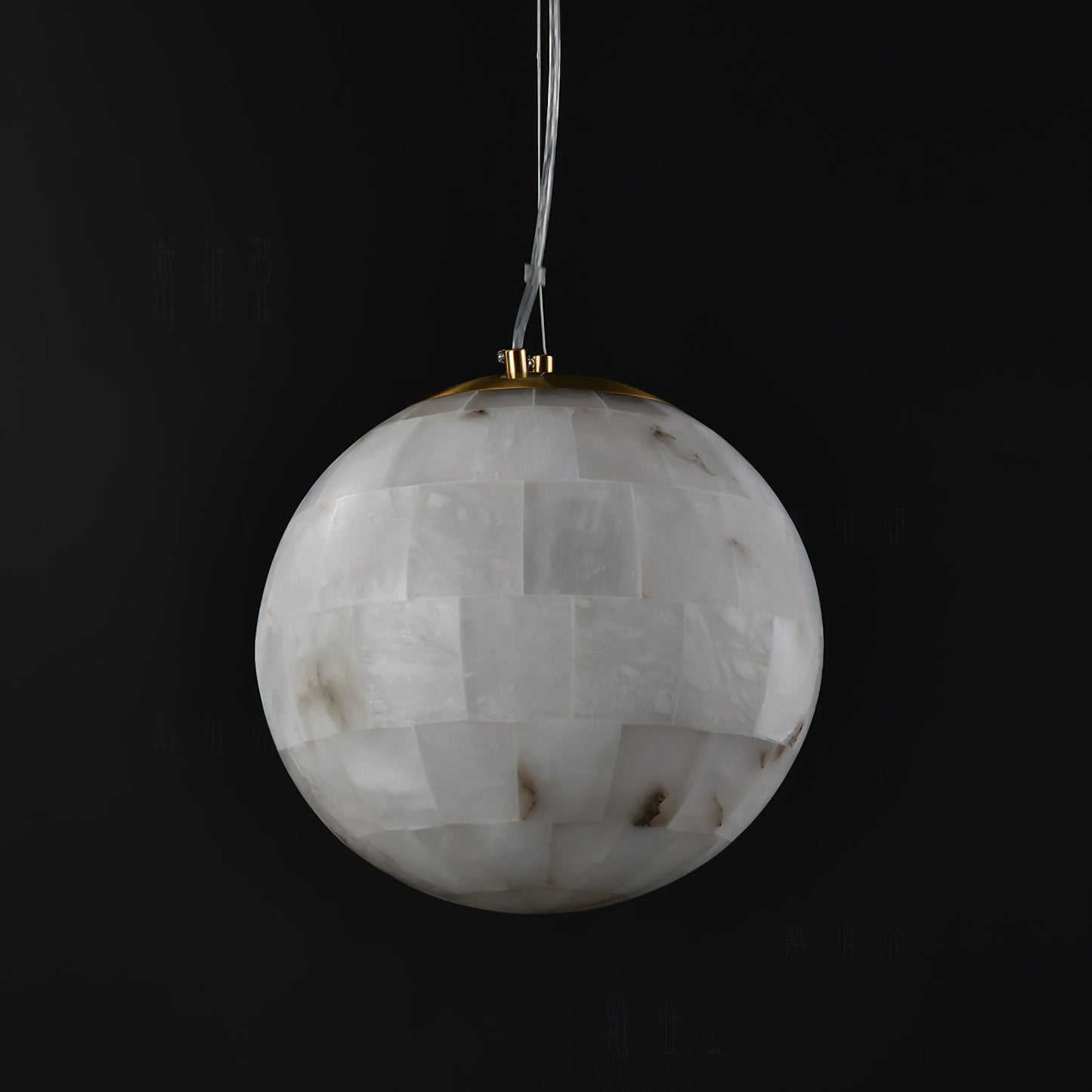 Alabaster Ball Alabaster Pendant Light