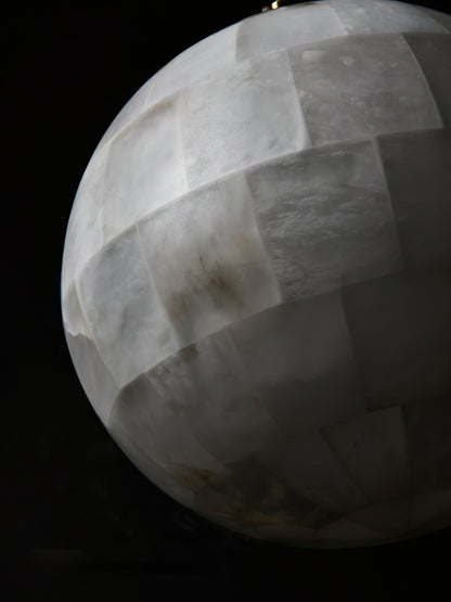 Alabaster Ball Alabaster Pendant Light