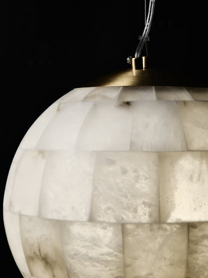 Alabaster Ball Alabaster Pendant Light