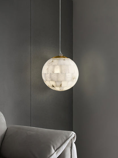 Alabaster Ball Alabaster Pendant Light