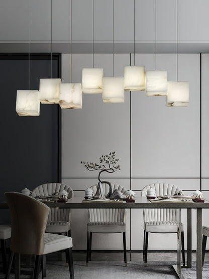 Alabaster Box Linear Chandelier