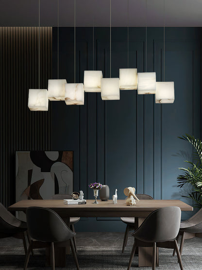 Alabaster Box Linear Chandelier