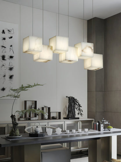 Alabaster Box Linear Chandelier