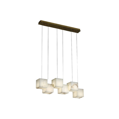 Alabaster Box Linear Chandelier