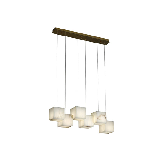 Alabaster Box Linear Chandelier