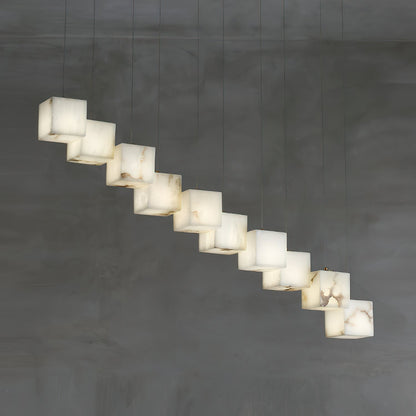Alabaster Box Linear Chandelier