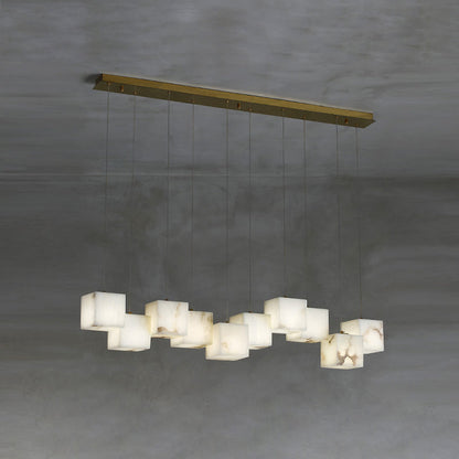 Alabaster Box Linear Chandelier