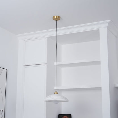 Alabaster Dome Alabaster Pendant Light