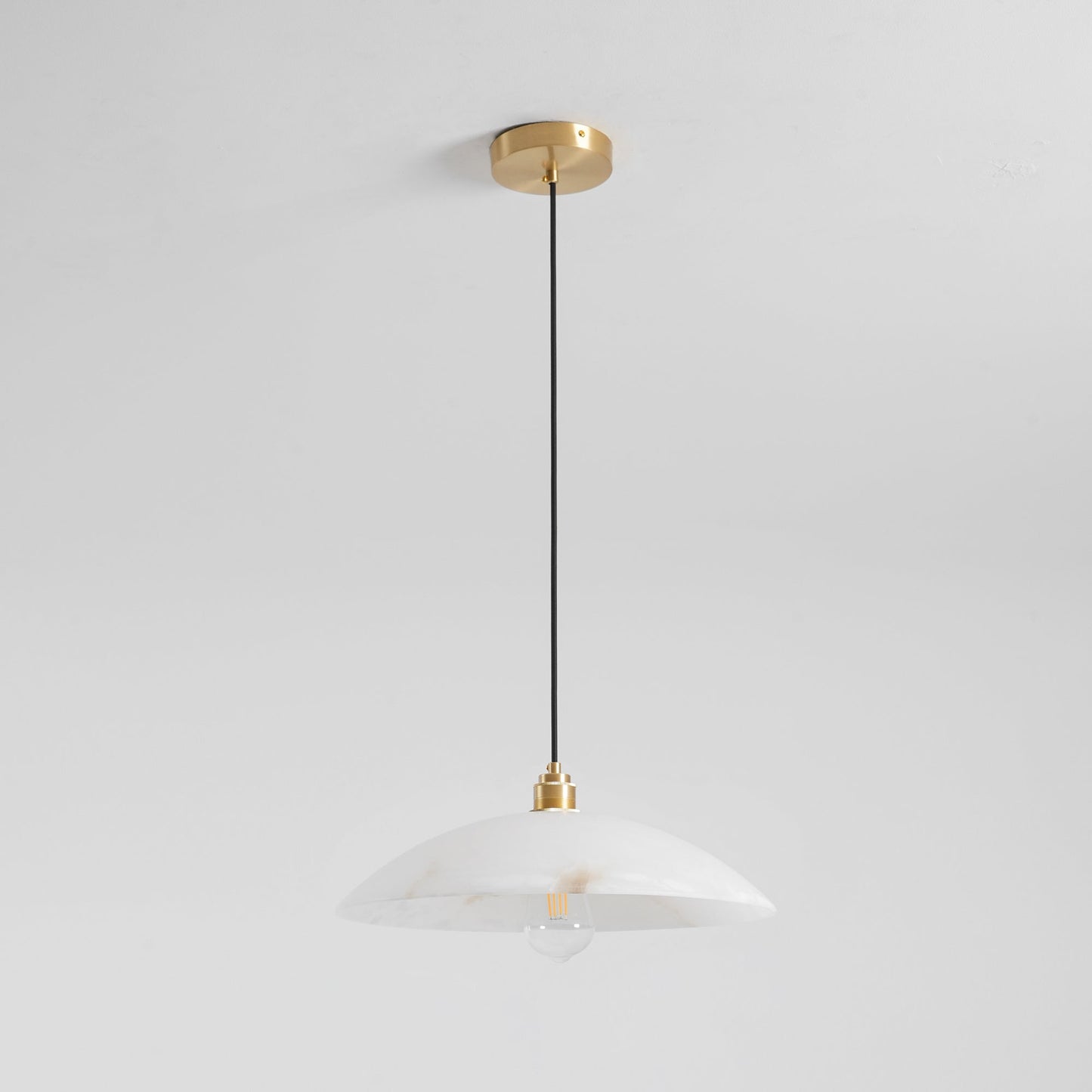Alabaster Dome Alabaster Pendant Light