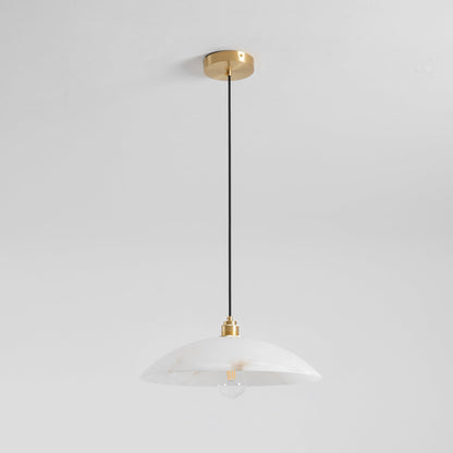 Alabaster Dome Alabaster Pendant Light
