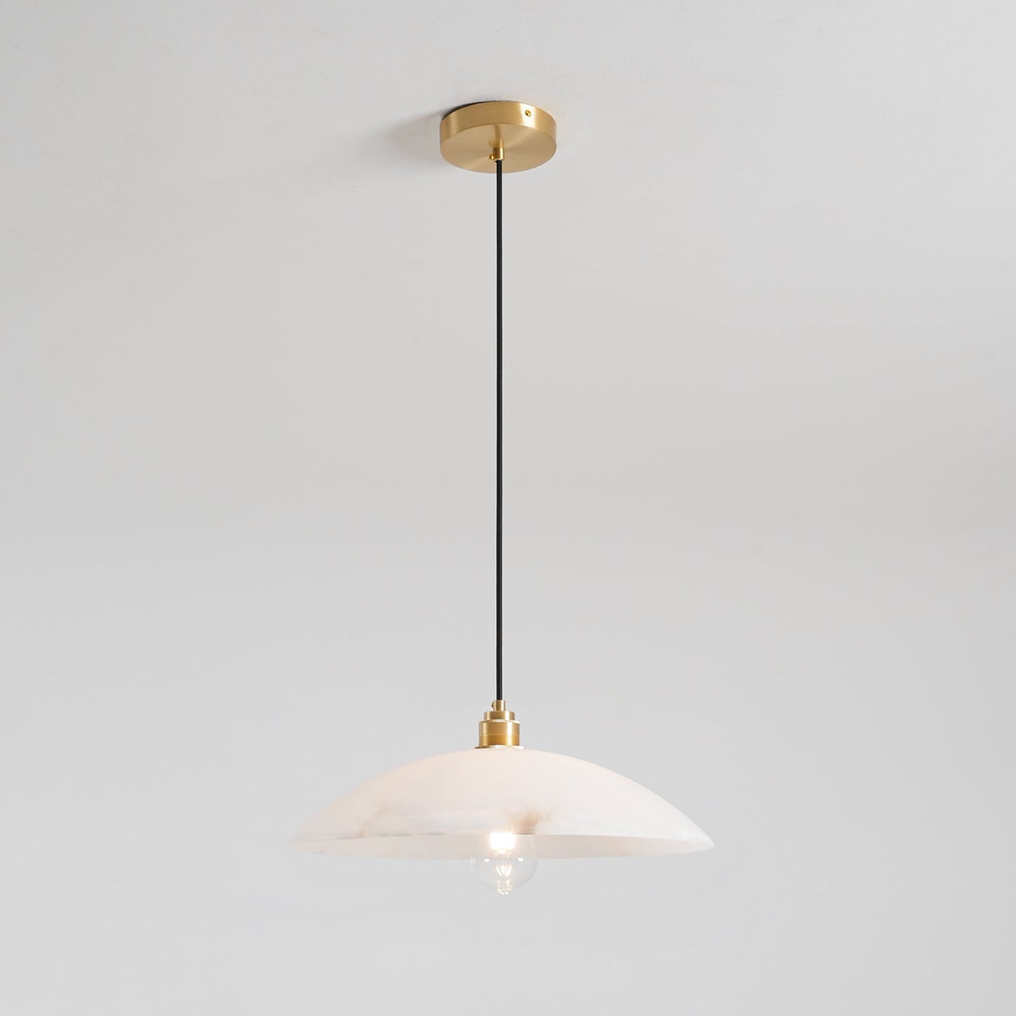 Alabaster Dome Alabaster Pendant Light