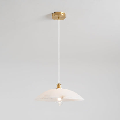 Alabaster Dome Alabaster Pendant Light