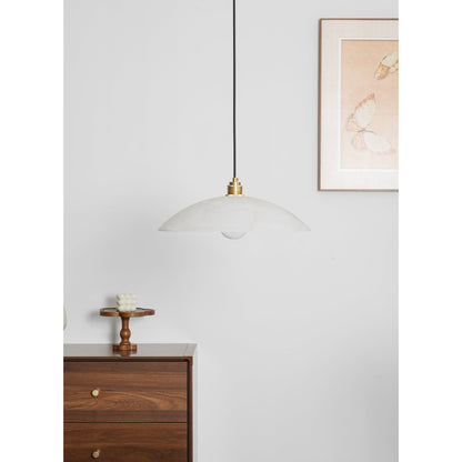 Alabaster Dome Alabaster Pendant Light