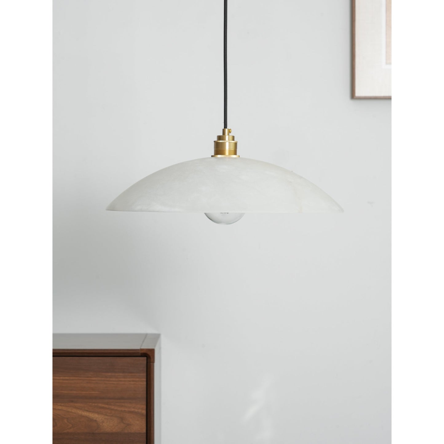 Alabaster Dome Alabaster Pendant Light