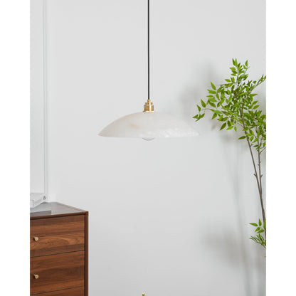 Alabaster Dome Alabaster Pendant Light