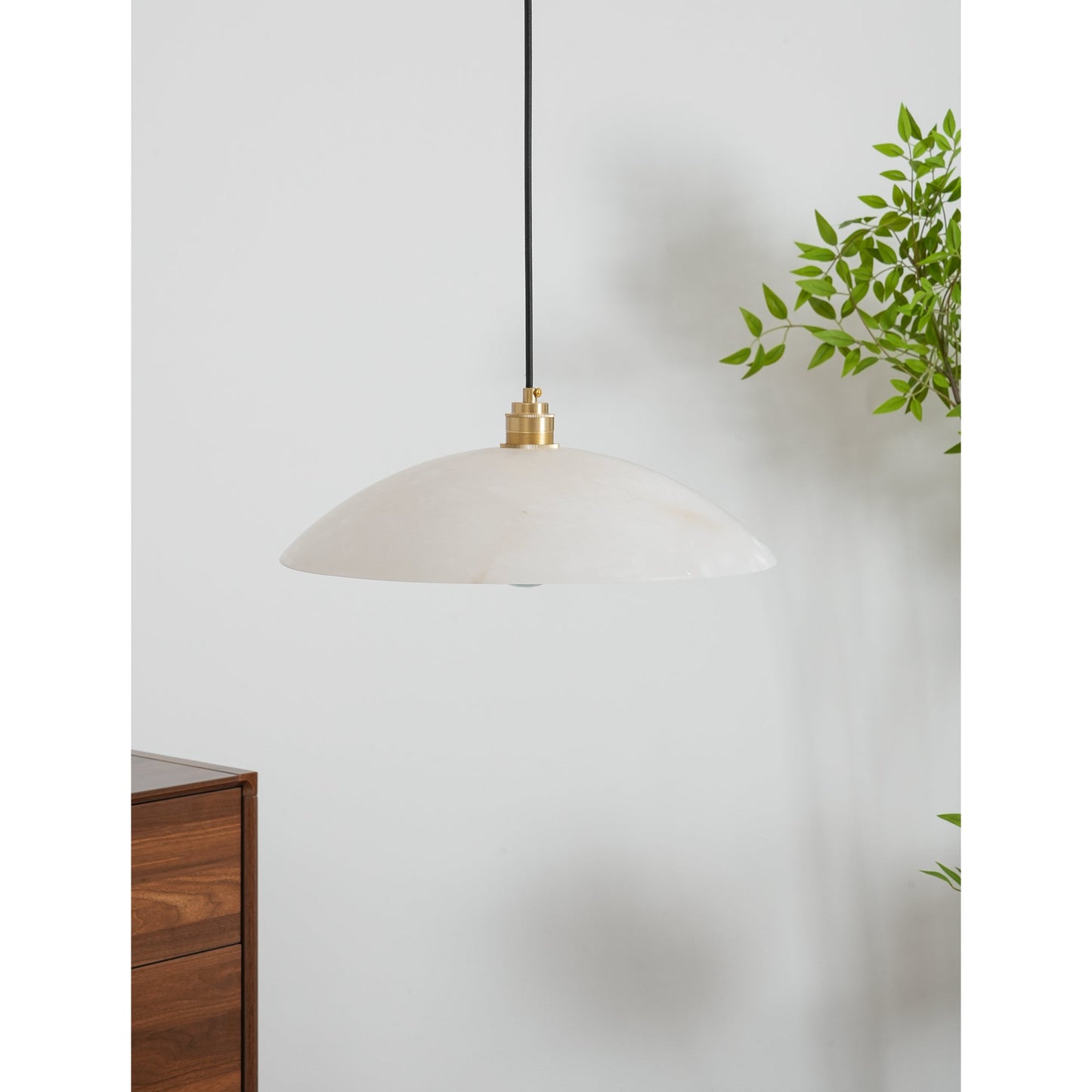 Alabaster Dome Alabaster Pendant Light