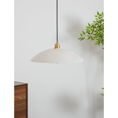 Alabaster Dome Alabaster Pendant Light
