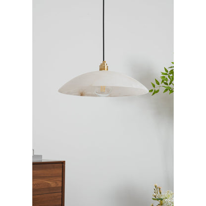 Alabaster Dome Alabaster Pendant Light