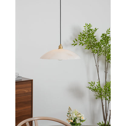 Alabaster Dome Alabaster Pendant Light