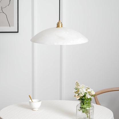 Alabaster Dome Alabaster Pendant Light