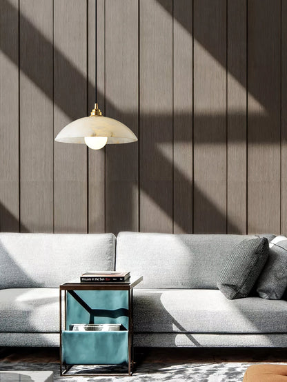 Alabaster Dome Alabaster Pendant Light