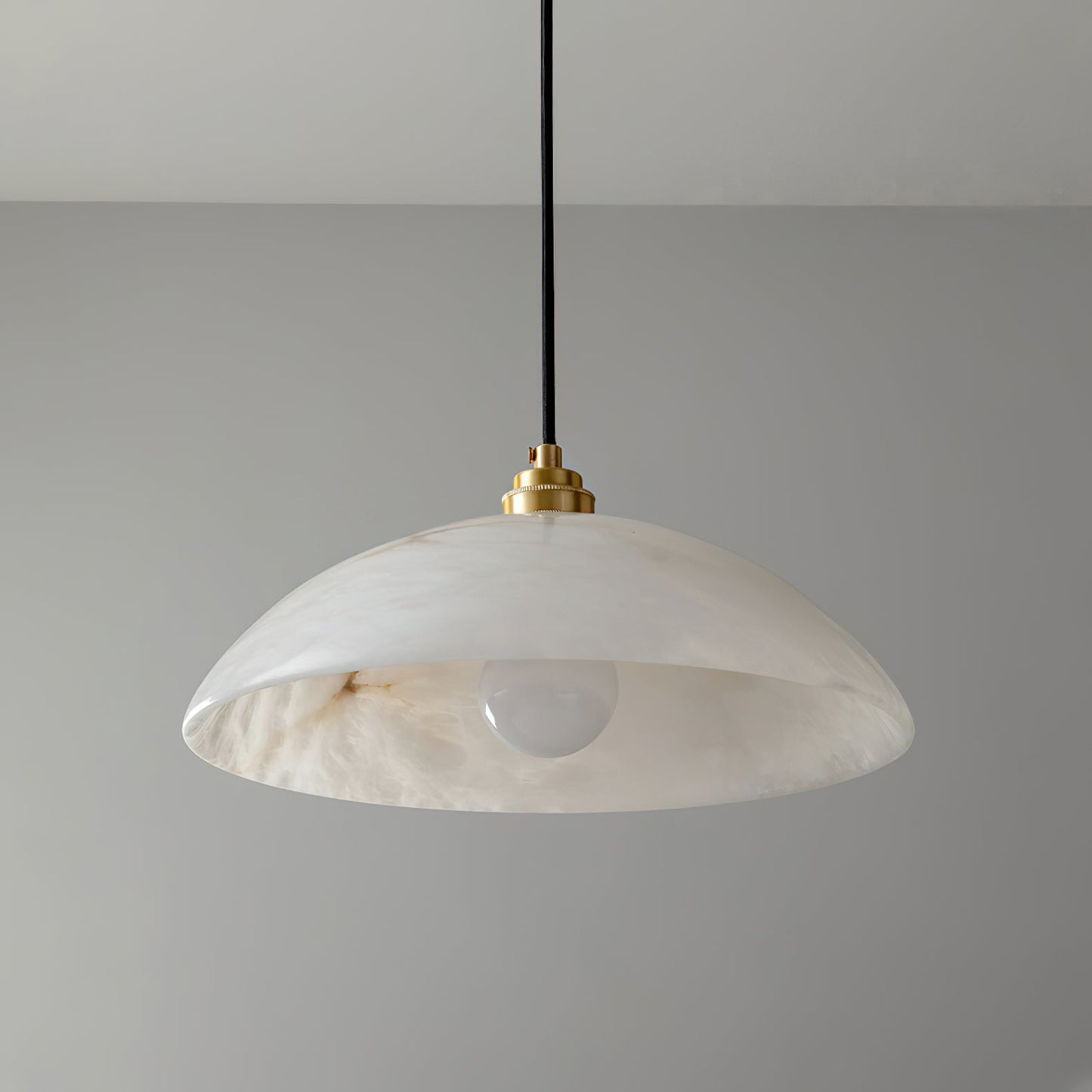 Alabaster Dome Alabaster Pendant Light