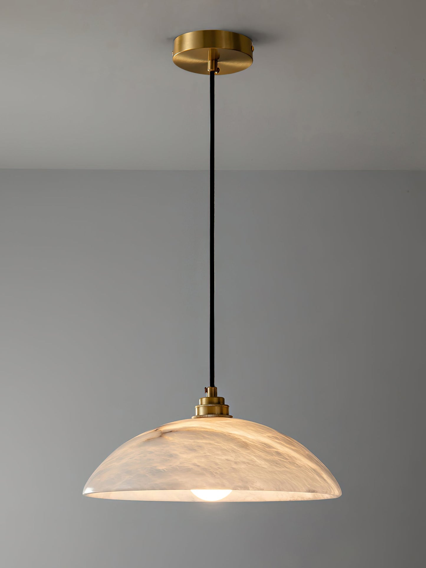 Alabaster Dome Alabaster Pendant Light