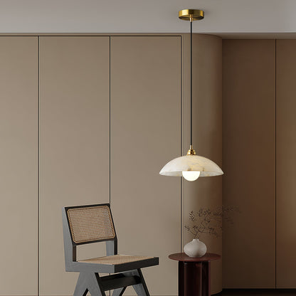Alabaster Dome Alabaster Pendant Light