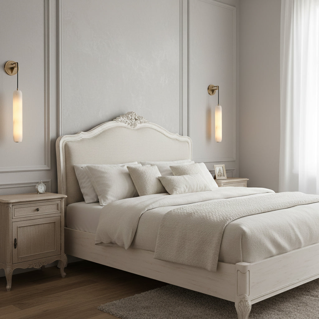 Alabaster Flute Wall Lamp
