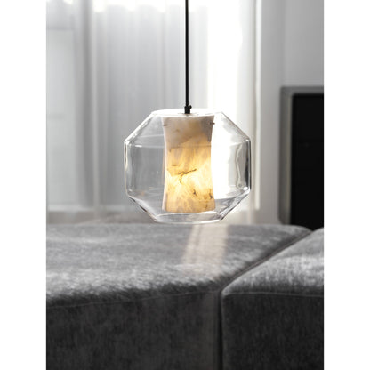 Glass Alabaster Pendant Lamp