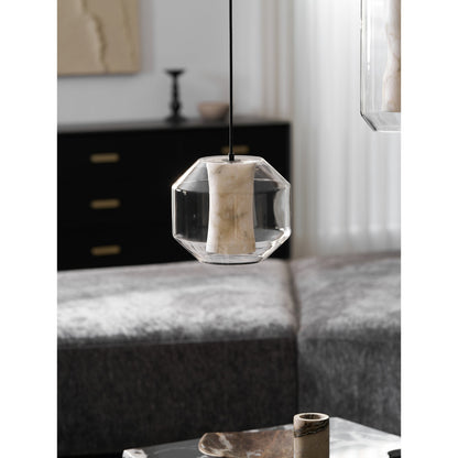 Glass Alabaster Pendant Lamp
