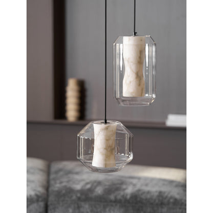 Glass Alabaster Pendant Lamp
