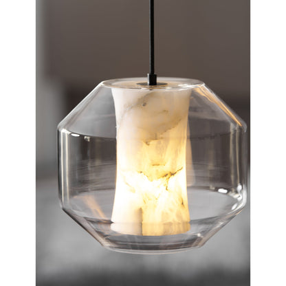 Glass Alabaster Pendant Lamp