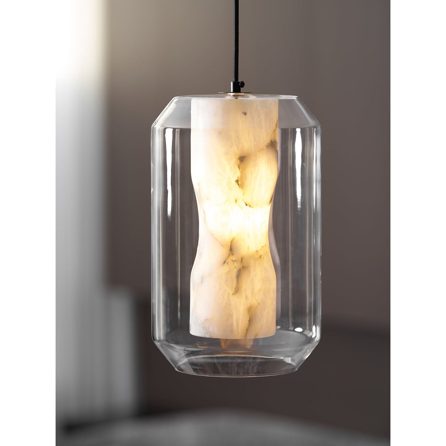 Glass Alabaster Pendant Lamp