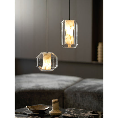 Glass Alabaster Pendant Lamp